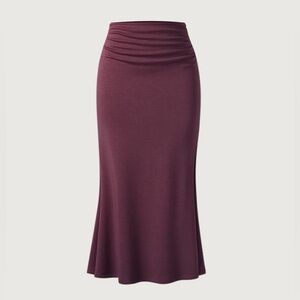 Mermaid Maxi Skirt - Plum
